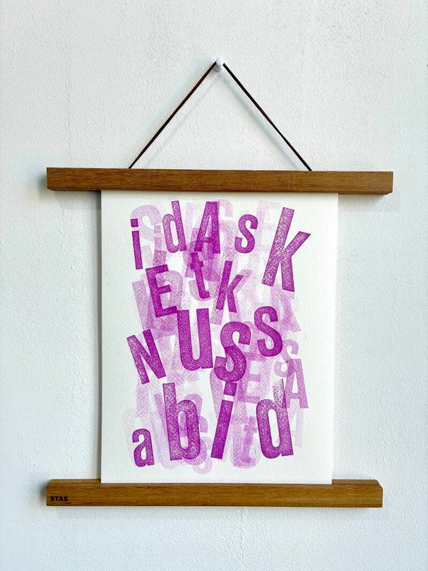 Handgedrukte poster: cHaOs
