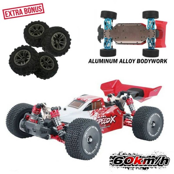 XLF F16 Snelle RC Auto - Metalen Chassis Upgraded