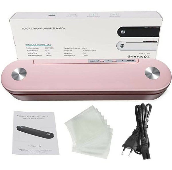 Vacumeermachine - Vacuüm Sealer Inclusief 10 Vacuumzakken