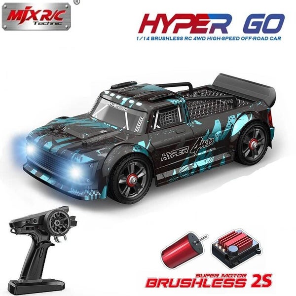 MJX Hyper Go 14301 Brushless Motor - Snelle RC Drift Auto - RC Voertuig Volwassenen - Radiografisch Bestuurbare Racewagen
