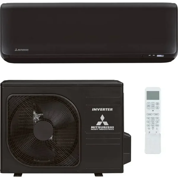 Mitsubishi Heavy Industries BLACK SERIE NEW MODEL 3.5kW INCL. WIFI - R32 - A+++ COOL & HEAT (SRK35ZT-WFB / SRC35ZT-WB)