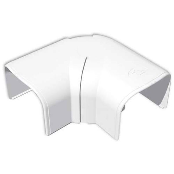 Tecnosystemi Optima platte bocht verstelbaar 45°-90° CPS75 Zuiverwit RAL9010