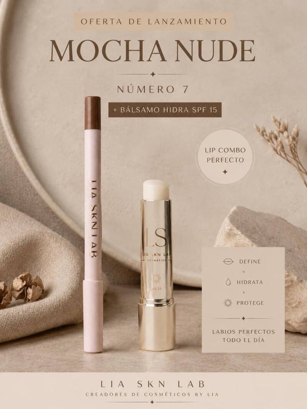 PACK Lip combo combinable a elegir tres tonos + bálsamo hidra formato barra