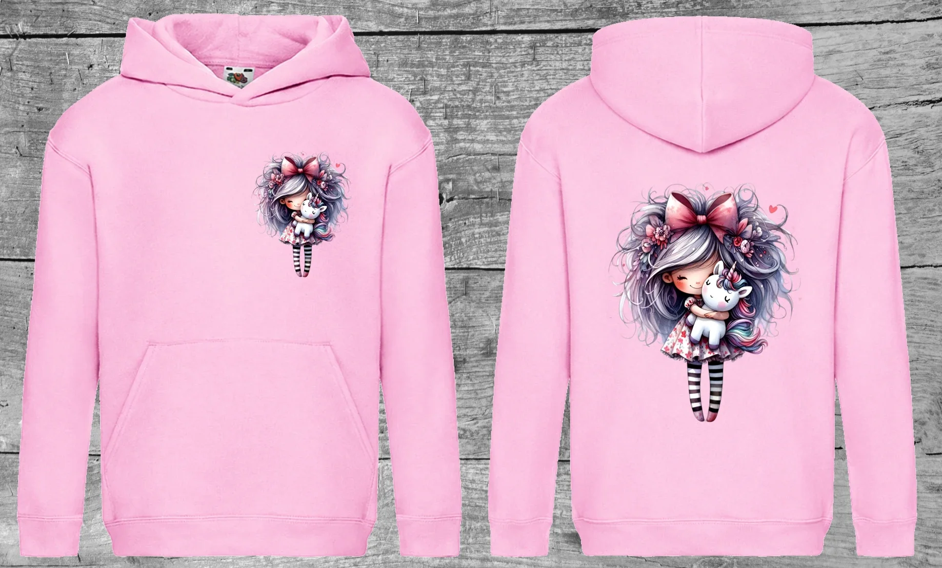 Hoodie - Unicorn Girl (B)
