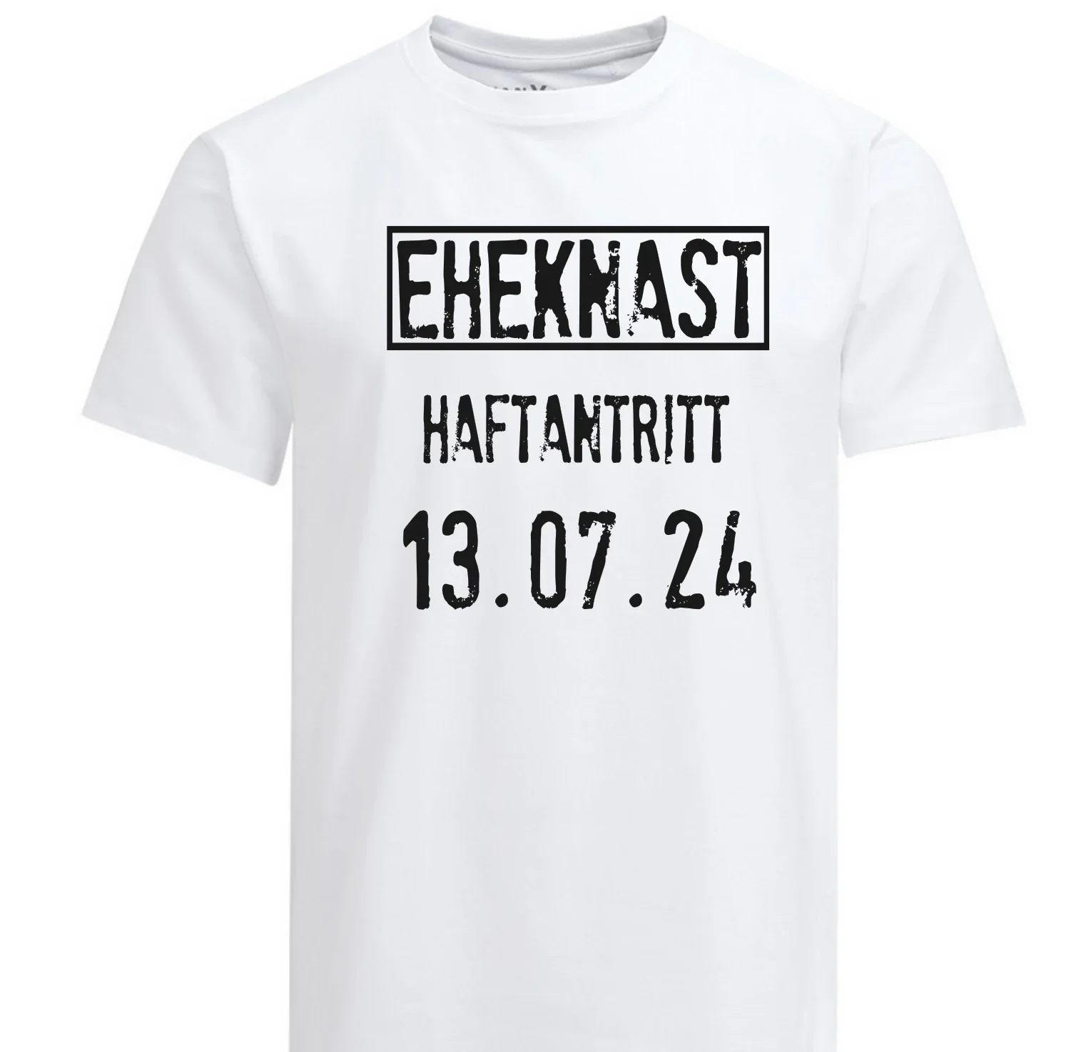 T-Shirt JGA - Eheknast mit Datum (Junggesellenabschied)