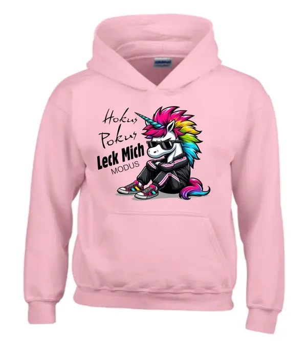 Hoodie - Einhorn -Hokus Pokus,Leck mich Modus