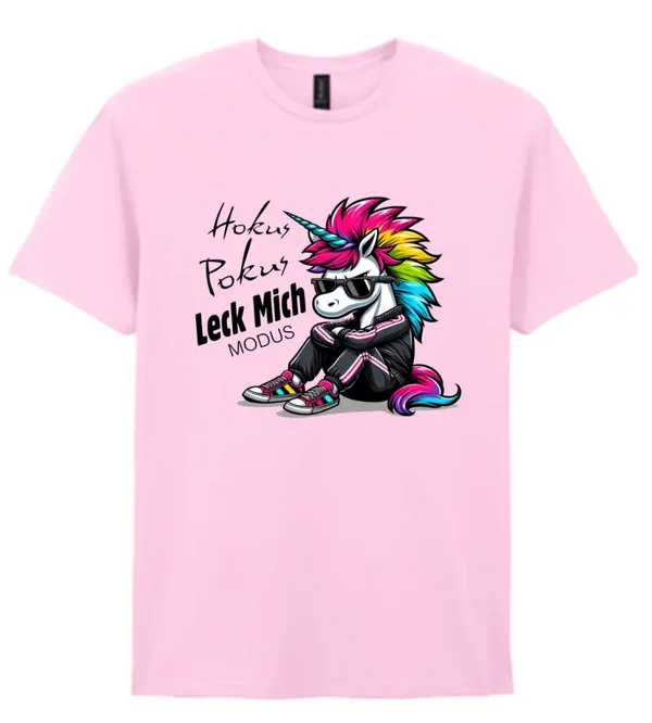 T-Shirt - Einhorn - Hokus Pokus,Leck mich Modus