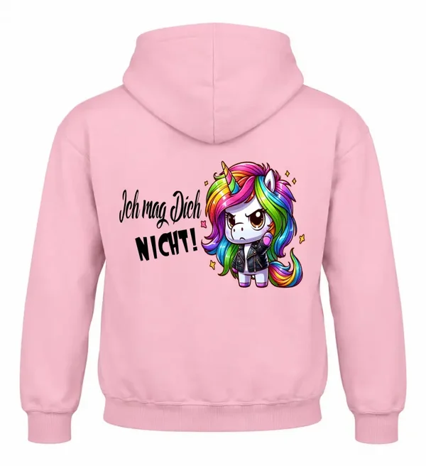 Hoodie - Einhorn - ich mag dich nicht!