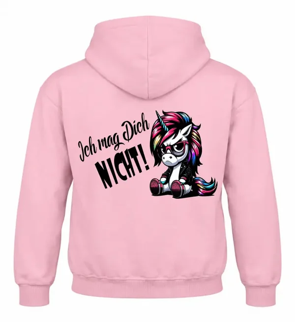 Hoodie - Einhorn - Ich mag Dich nicht