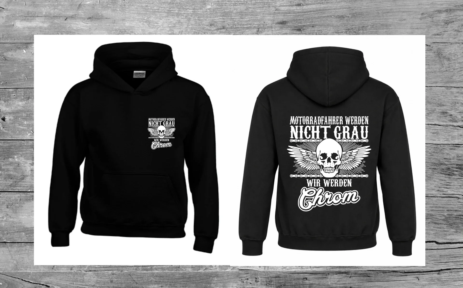 Hoodie - Motorradfahrer werden nicht grau