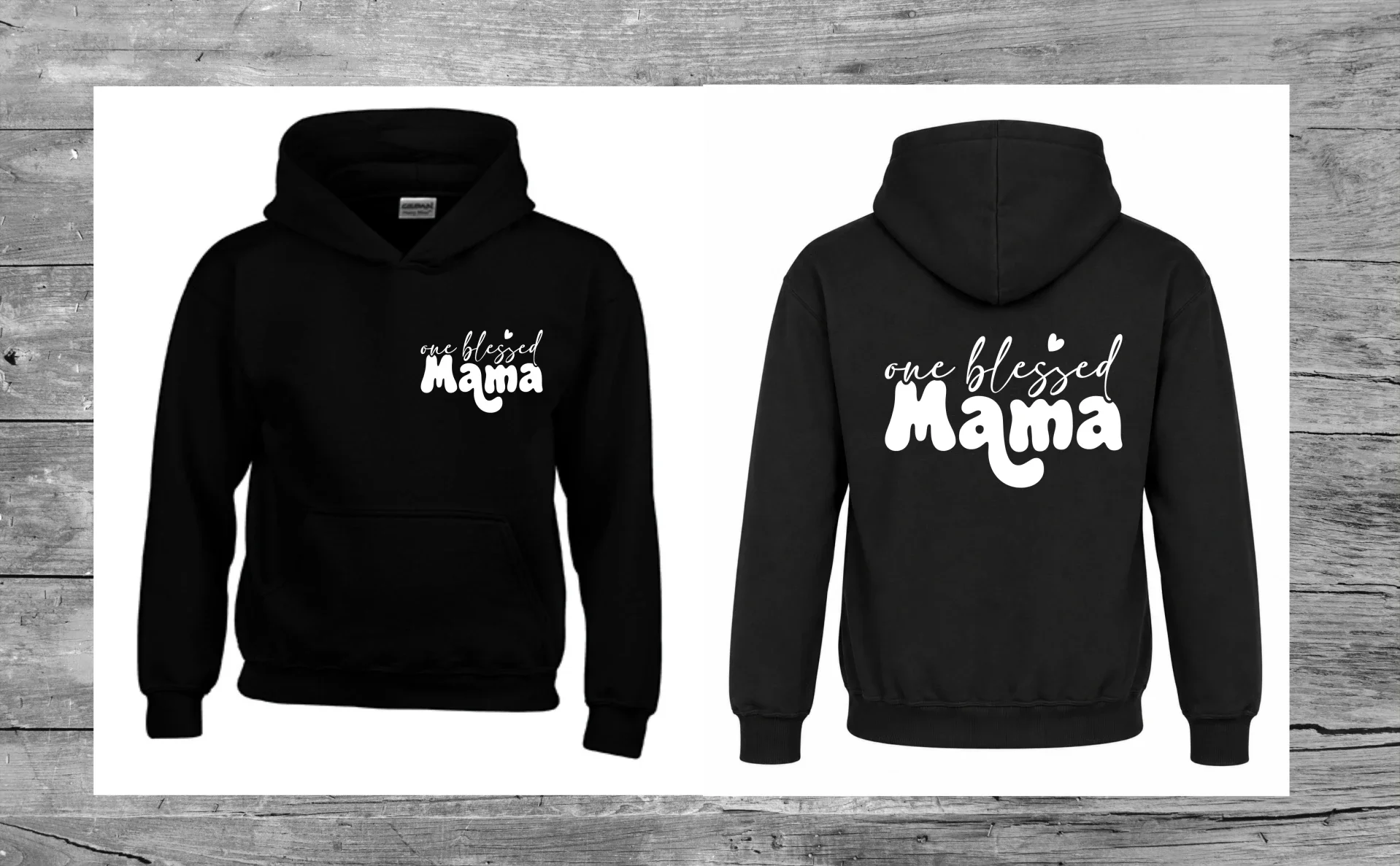 Hoodie - One blessed Mama