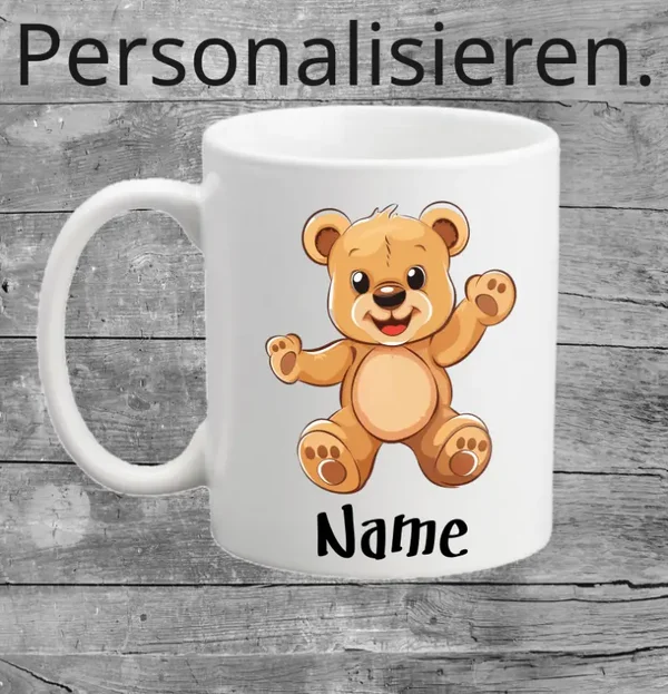 Personalisierbare Kindertasse Bärchen