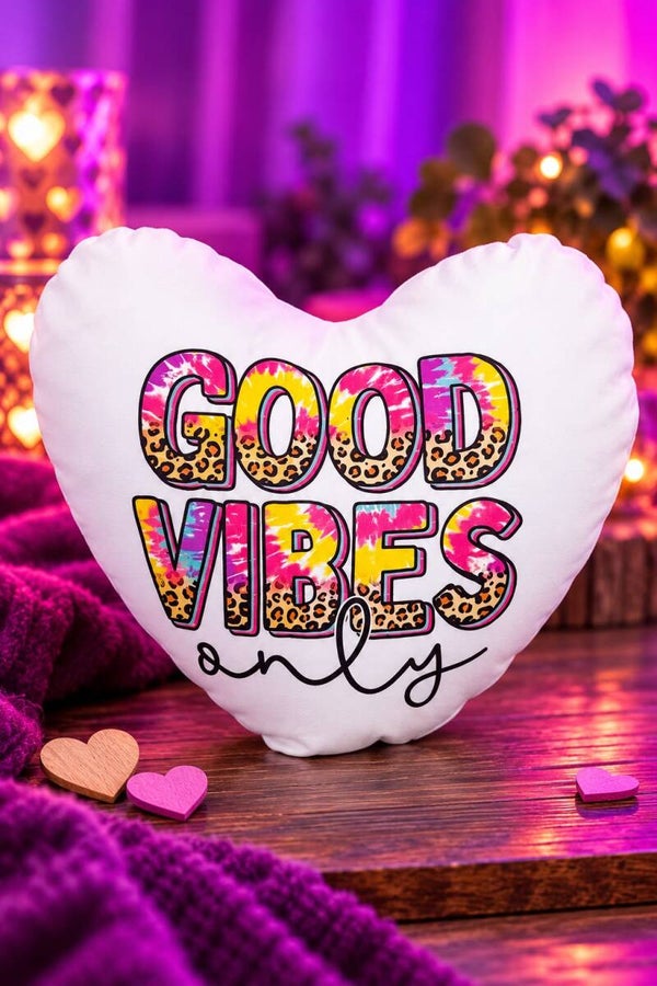 Herz Kissen - Good Vibes