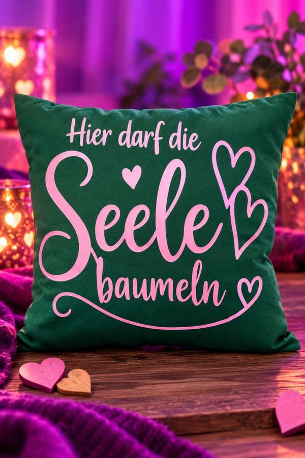 Kissen - Hier darf die Seele baumlen