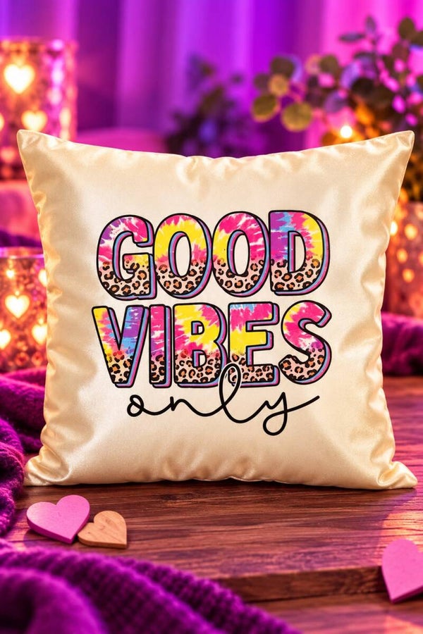 Kissen ( Satin ) - Good Vibes