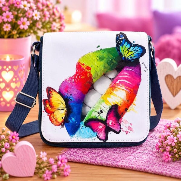 Umhängetasche „Rainbow Lips“