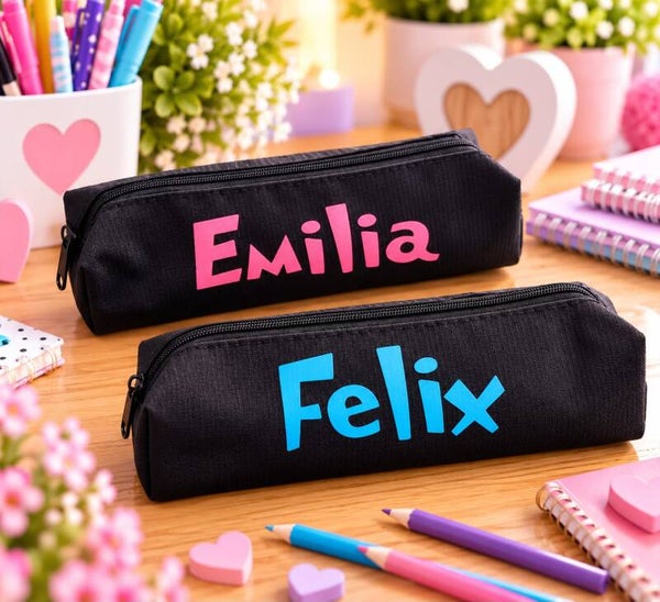 Personalisiertes Federmäppchen / Etui mit Wunschname