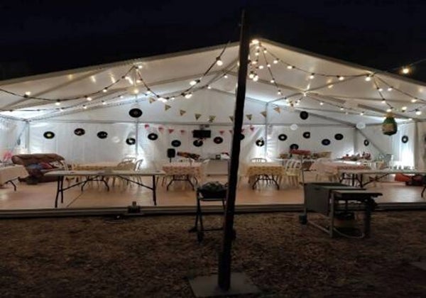 Eclairage guirlande guinguette