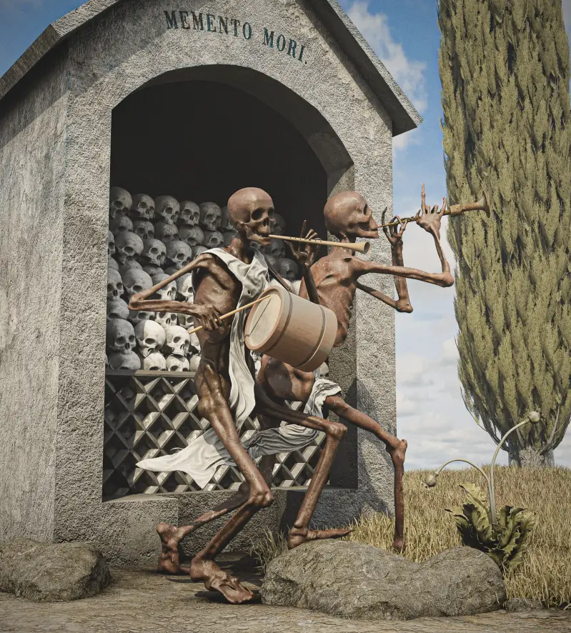 Tribute to Hieronymus Hess, "The ossuary from Basel's dance of death".