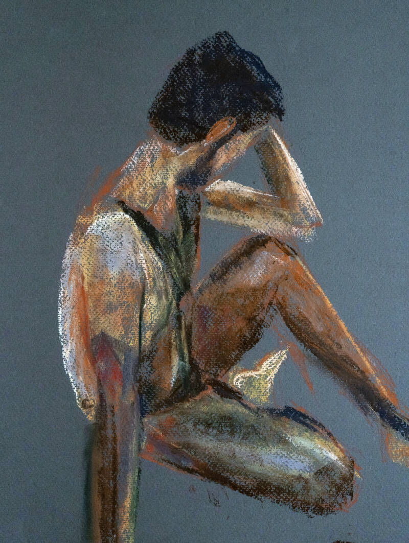 Soft pastels.