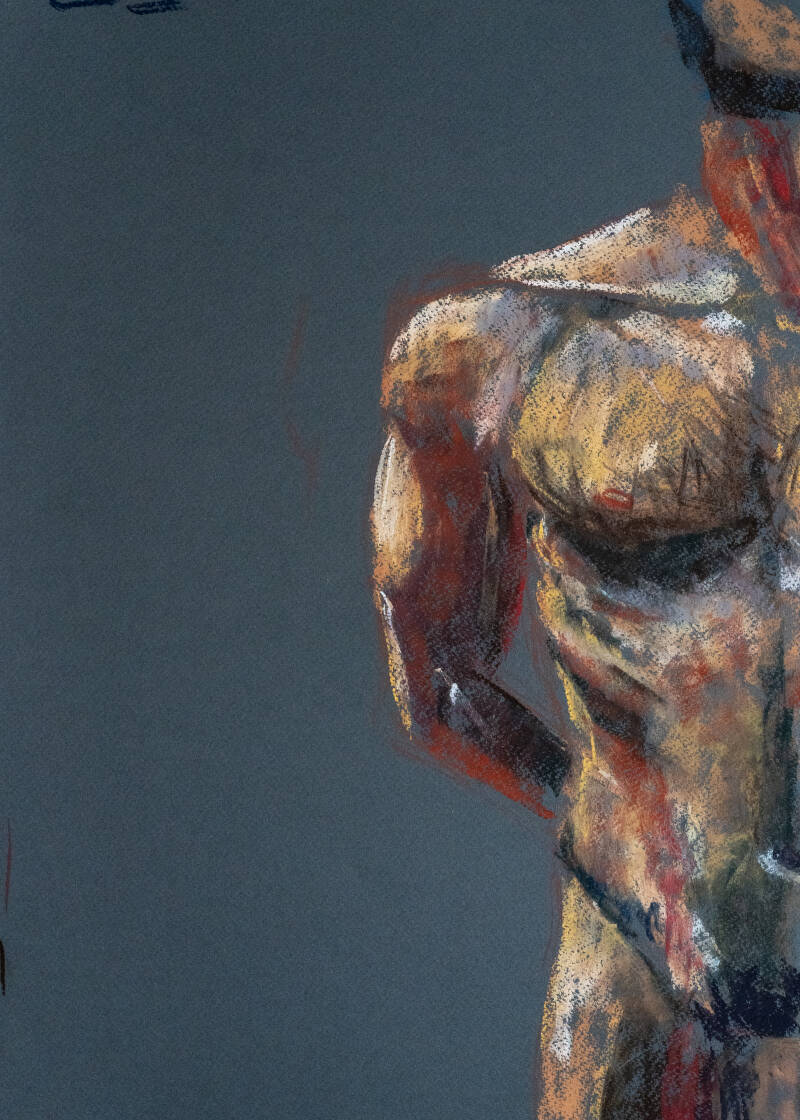 Soft pastels.