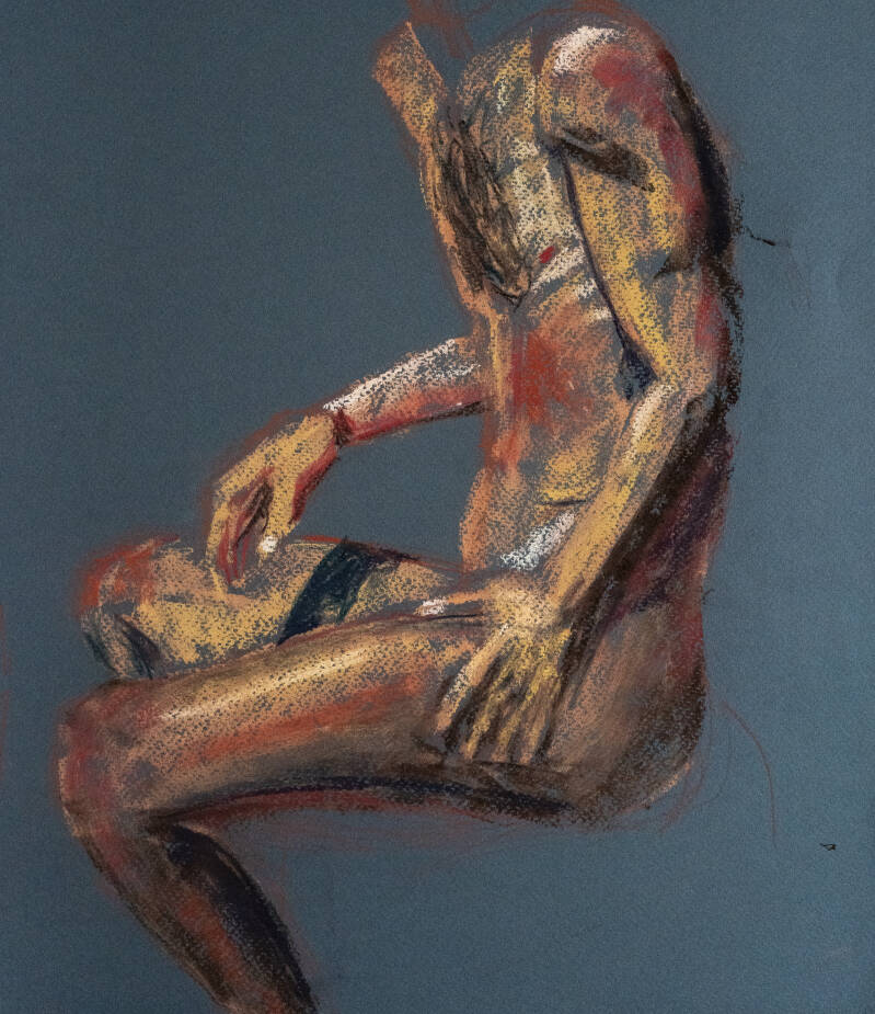 Soft pastels.