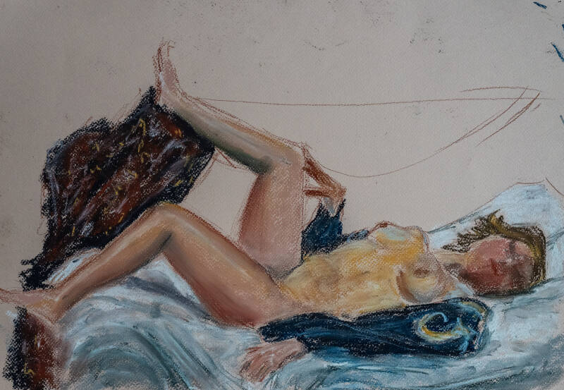 Soft pastels.