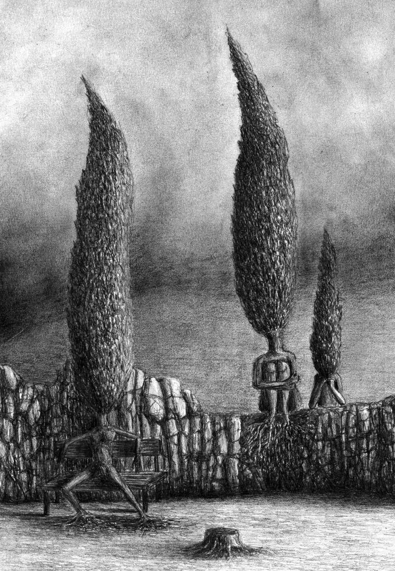 Pencil on paper. 29 x 20