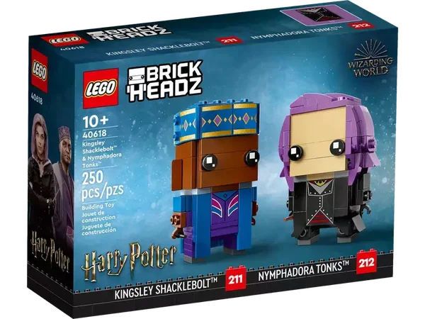 LEGO Brickheadz 40618 Harry Potter : Romeo Wolkenveldt en Nymphadora Tops