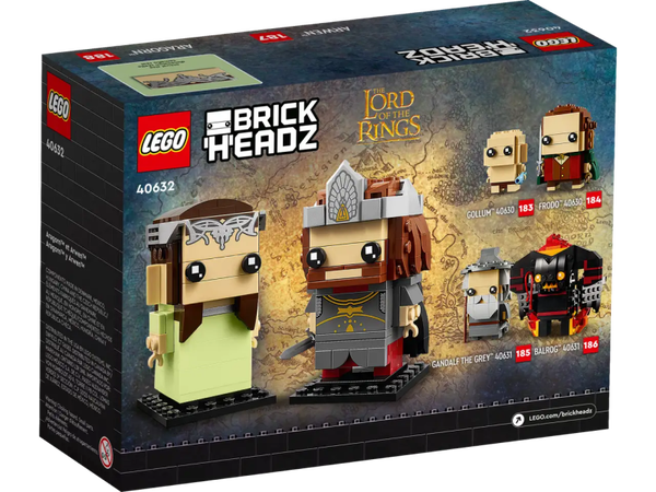 LEGO Brickheadz 40632 Lord of the Rings Aragorn & Arwen
