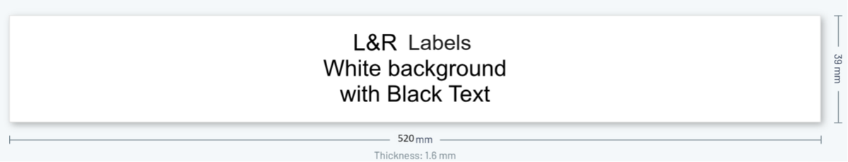 Drs Label Plastic Signs | L&R Labels