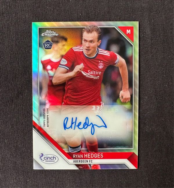 Ryan Hedges Auto Rookie Topps Chrome SPFL 2021/22 Refractor #CA-RH