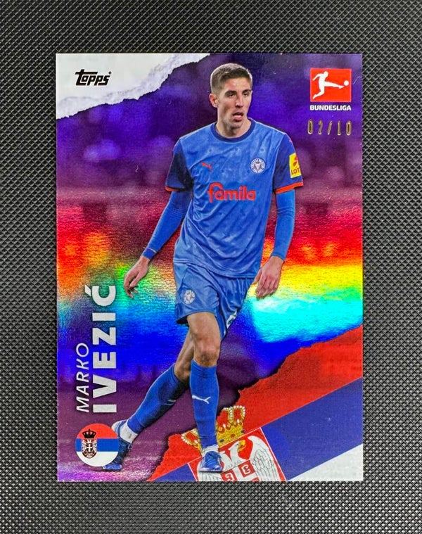 Marko Ivezić /10 Topps Bundesliga International Stars 2024/25 Purple HOLSTEIN KIEL