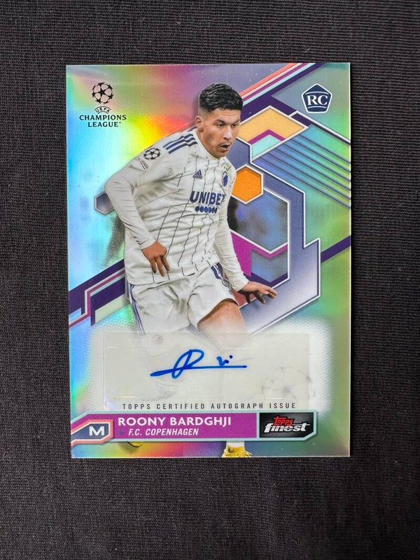 Roony Bardghji Auto Topps Finest UCL & UEL 2023/24 Refractor #A-RB