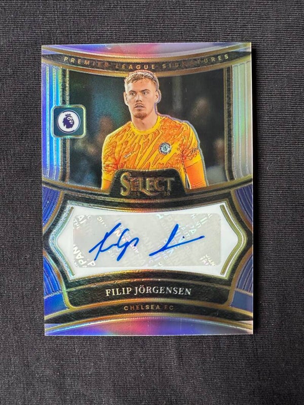 Filip Jörgensen Auto Panini Select Premier League Soccer 2024/25 Prizm#S-FJ