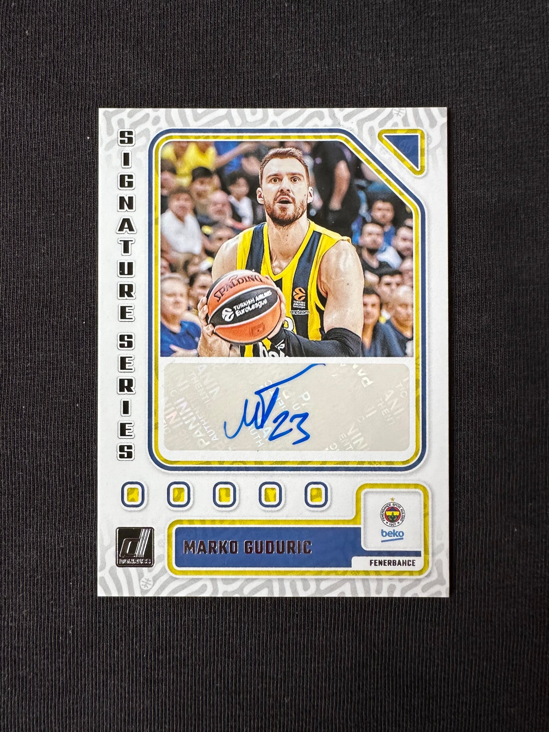 Marko Gudurić Auto Panini Donruss Euroleague 2023/24 Signature Series #SS-GUC