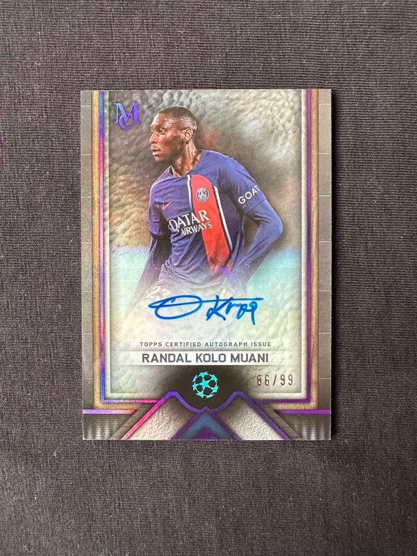 Randal Kolo Muani /99 Auto Topps Museum Collection UEFA CL 2023/24 #AA-RKM1