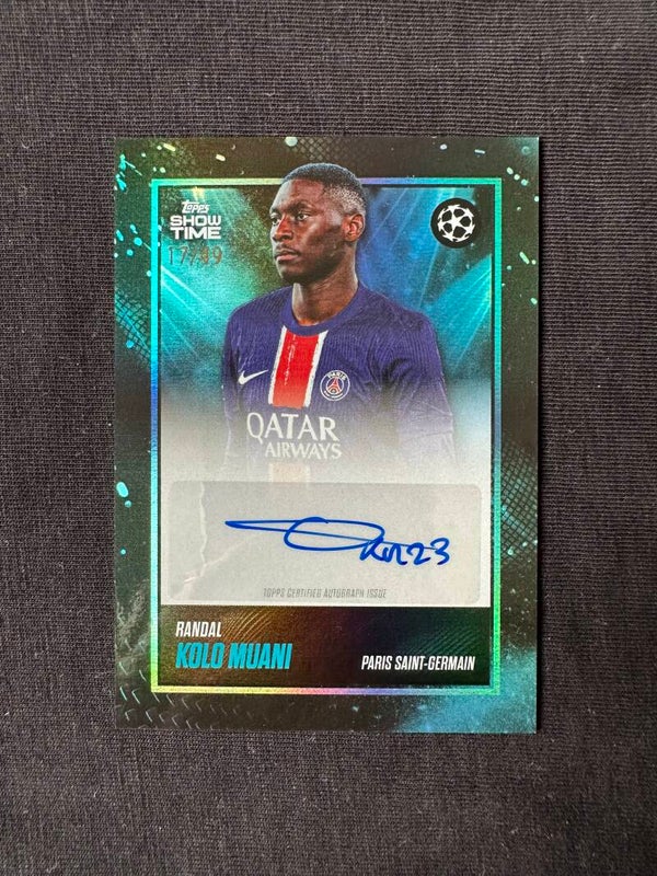 Randal Kolo Muani /49 Auto Topps Show Time 2025