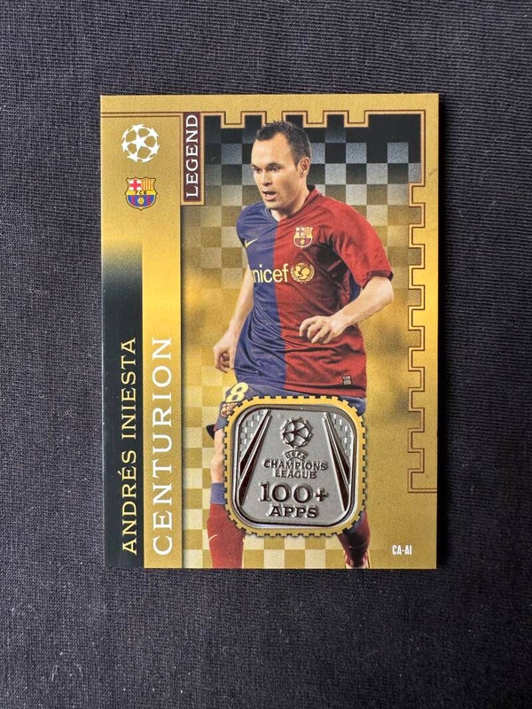 Andres Iniesta Relic Topps Match Attax Centrunion Legend  #CA-AI