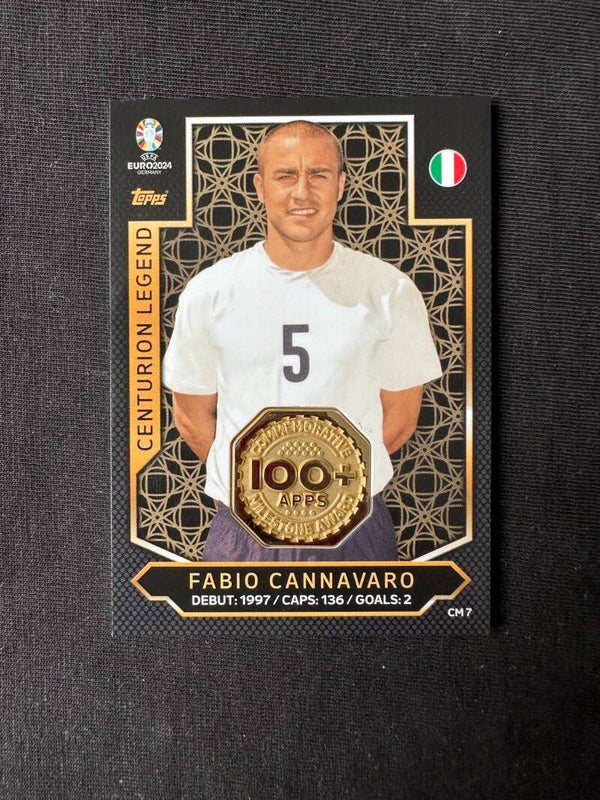 Fabio Cannavaro Relic Topps Match Attax UEFA Euro 2024 #CM7