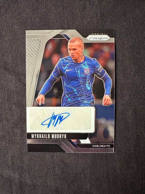 Mykhailo Mudryk Auto Panini Prizm Premier League Soccer 2024/25 #S-MM