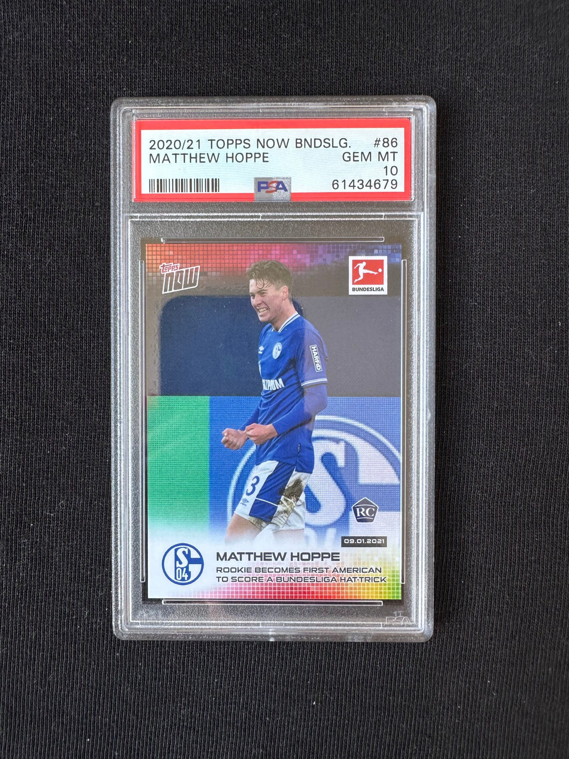 Matthew Hoppe PSA10 Rookie Topps Now Bnds League 2020/21 #86