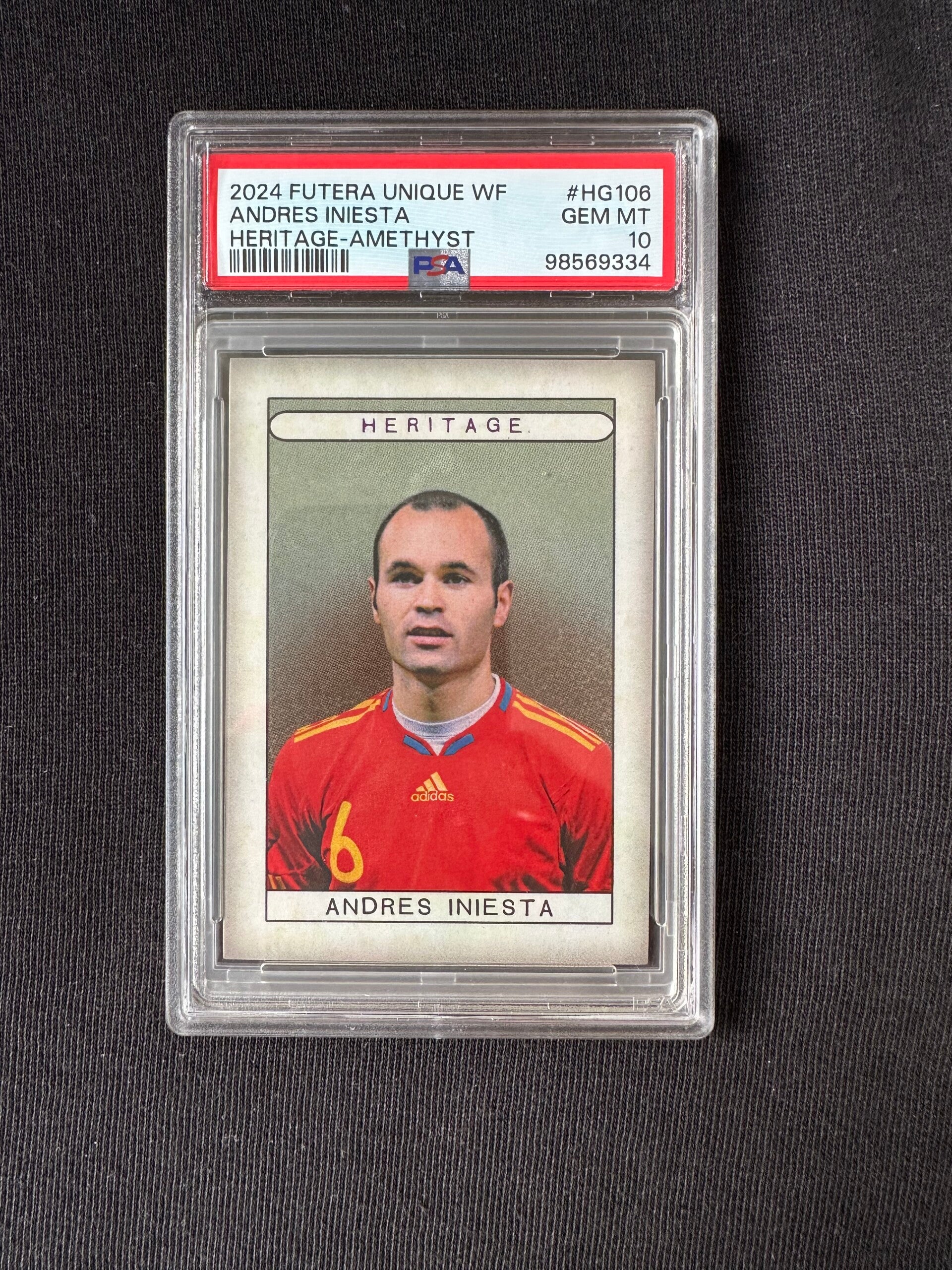 Andres Inesta /29 PSA10 Futera Unique 2024 Heritage #HG106