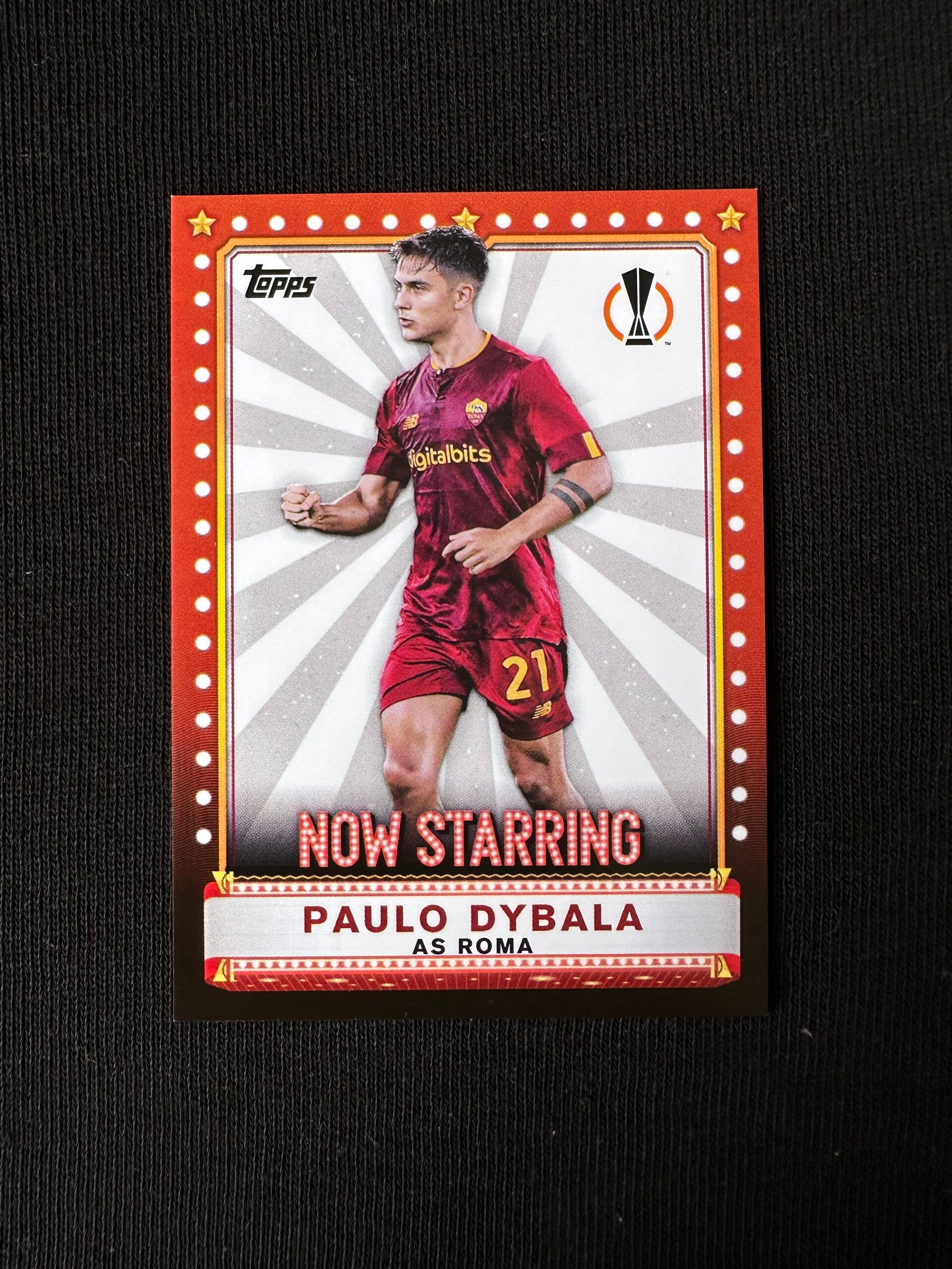 Paulo Dybala Topps UEFA CC 2023 Now Starring #NS-13
