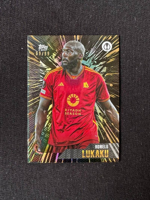 Romelu Lukaku /99 Topps x Whip Gold UEFA CC 2023