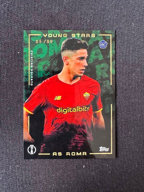 Cristian Volpato /99 Rookie Topps Jose Murinho Platinum Set UEFA 2022/23 Young Stars