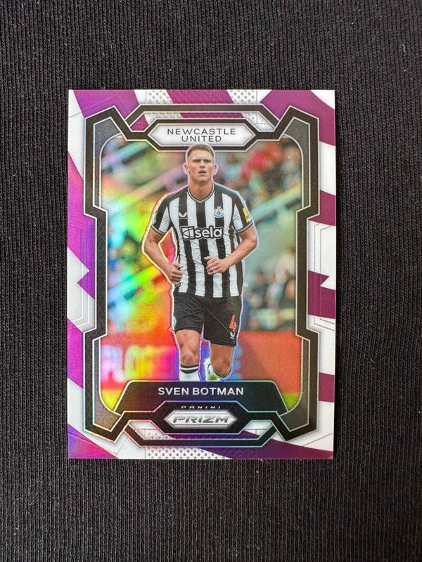 Sven Botman /92 Panini Prizm Premier League 2023/24 Purple White- Prizm #56