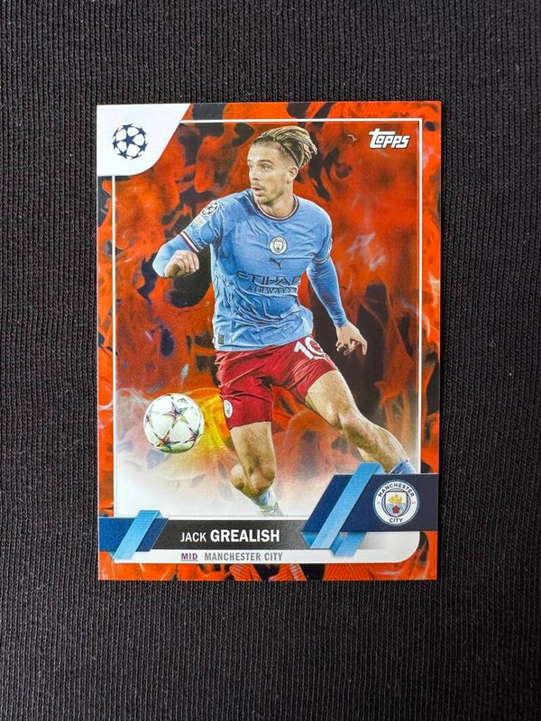 Jack Grealish Topps UEFA Club Competition 2022/23 Orange Inferno #142