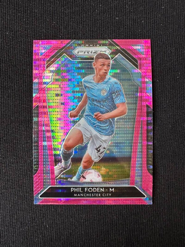 Phil Foden Panini Prizm Premier Soccer League 2020/21 Pink Pulsar #96 MANCHESTER CITY