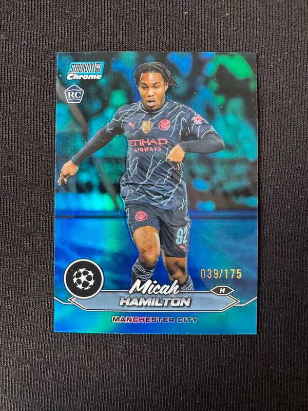 Micah Hamilton /175 Rookie Topps Stadium Club Chrome 2024/25 Blue #92